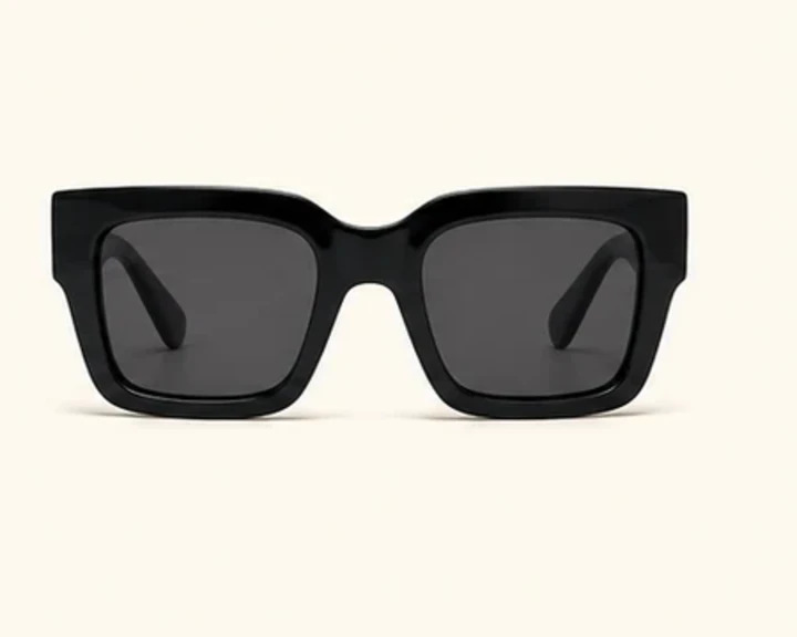 Óculos de sol quadrado preto Zenvora Square Black